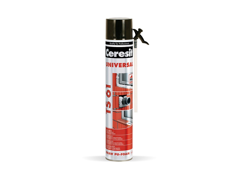 Монтажна PU пяна CERESIT TS 61, 500 ml (ръчна)
